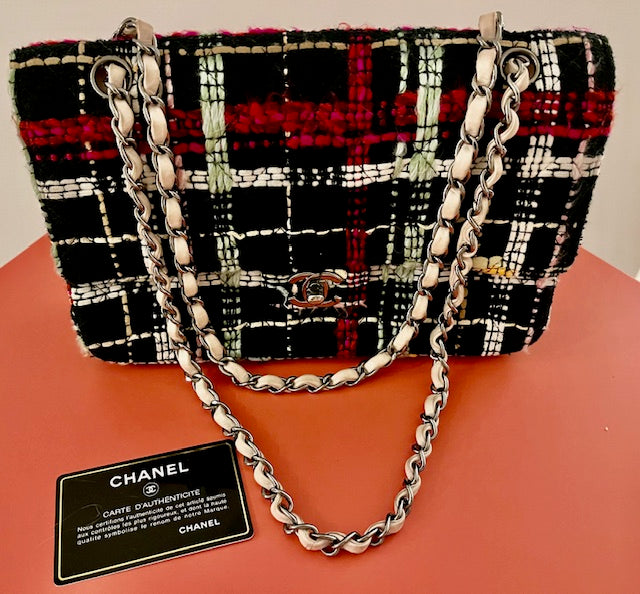 Vintage CHANEL Large Classic 11.12 Handbag in Tweed