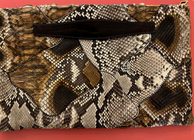 Rare PRADA Snake Skin Clutch Bag